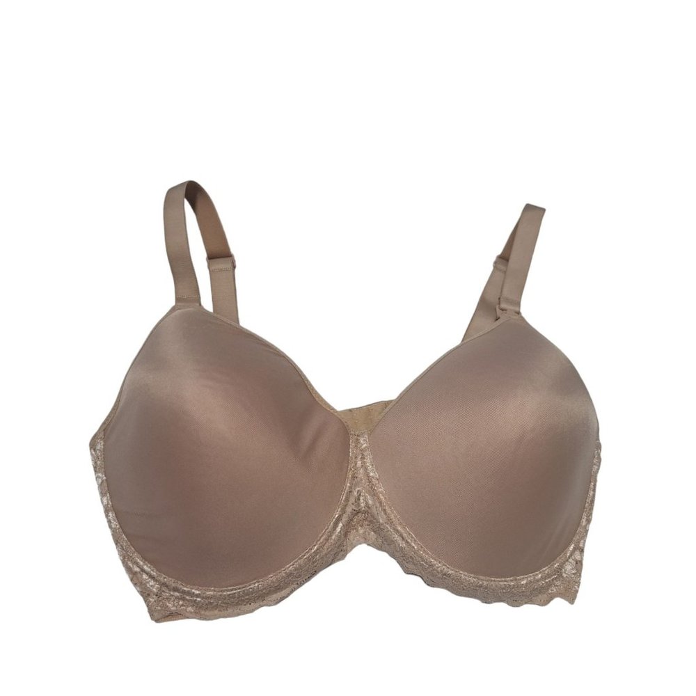 Dynabelly Nursing Bra Size 36DD Beige Underwire Molded Cup Lace